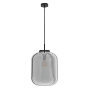 Eglo 39674 - Luster na sajli BULCIAGO 1xE27/40W/230V, prečnik 35 cm, zadimljen
