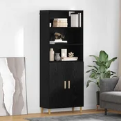 Highboard Crni hrast 69,5 x 32,5 x 180 cm Konstruirano drvo