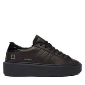 Superge D.A.T.E. Hill Low Fur Platform W431-HPF-MN Črna