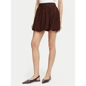 Vero Moda Mini krilo Esther 10355460 Temno rjava Regular Fit