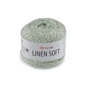 Pletena preja Linen Soft 100 g - (7312) zelena past.sv.
