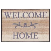 wash+dry PREDPRAŽNIK Welcome Home 40/60 cm potiskano barve bezga, bež