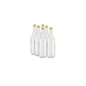 Axentia staklena boca, približno 700 ml, 6 komada
