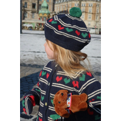 Otroška baretka z dodatkom volne Konges Slojd BELOU KNIT BERET
