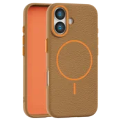Leather Grip MagSafe maska za iPhone 17 - Narandžasta
