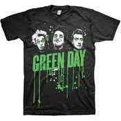 Green Day Majica Drips Unisex Black XL