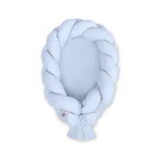 MY SWEET BABY Pleteni otroški kokon 2 v 1 - moder