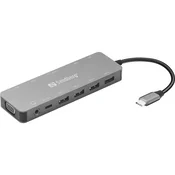 Sandberg Potovalna postaja USB-C 13-v-1, 136-45