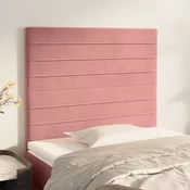 Vidaxl vidaXL Vzglavja za posteljo, komplet 2 kosov, roza, 80x5x78/88 cm, žamet
