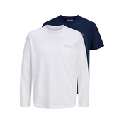 Jack & Jones Junior Majica College modra/bela