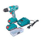 Total Akumulatorski vijačnik Total TDLI2002E akumulatorski vrtalni vijačnik, 20V Li-ion (2x), 2000mAh, v vrečki, komplet 47
