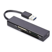 slomart zunanji čitalec kartic s čipom ednet usb 3.0 mcr črna