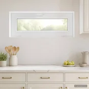 vidaXL Nagibno okno v kleti RISOR 120 x 45 cm PVC in steklo