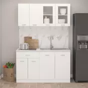 VIDAXL kuhinjski blok (od iverice), bijeli