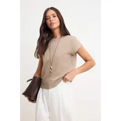 Trendyol Majica temno siva