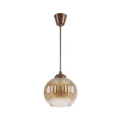 Brilagi - LED luster na sajli R GLASS 1xE27/60W/230V precnik 18 cm braon/zadimljena braon