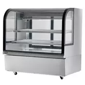 VEVOR Ohlajena vitrina 1200x820x1200 mm 2 nivoja LED osvetlitev