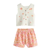 Next Komplet kaki/roza/staro roza/bela