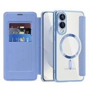 Torbica SmartMag Book s MagSafe tehnologijom i RFID novcanikom za Samsung Galaxy S25 Edge - light blue