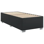 Vidaxl Posteljni okvir črn 80x200 cm umetno usnje