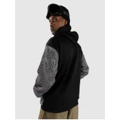 Volcom Hydro Riding Shred moški pulover s kapuco black print