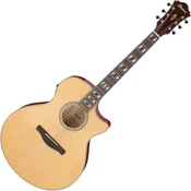 Ibanez AE170-NTR Natural Top/Transparent Red Back and Sides Elektroakustična jumbo (Samo odprto)