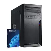 HYPER BYTE HYPER BYTE Multi PC – namizni/pisarniški računalnik - Intel Core i3 10105F | 4,4 GHz | 8GB RAM | 256GB SSD trdi disk | WLAN | DVD+RW | Win11 Pro, (5000193557)