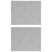 Vidaxl Stopnice Pravokotna 2 szt. srebrna 50 x 40 cm Aluminij