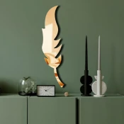 Wallity Ogledalo Ozgl524, 18x65 cm, Zlatne boje