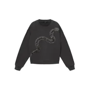 AllSaints Majica Jada Pippa črna/srebrna