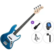 PSD Guitars JZB-100 Standard SET Blue Električna bas kitara