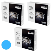 ENTAC božično – novoletne micro LED lučke na baterije (3xAA, hladno bele, 80 LED), 3x4m