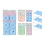 Kalup za peko 6 kosov mix oblik BABY, DONUT, HEART silikon