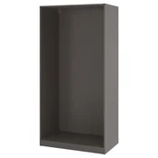 PAX Okvir garderobera, tamnosiva, 100x58x201 cm