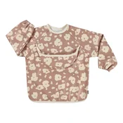 Podbradník 2v1 Bib with Removable Sleeves Savannah Bloom Beaba s odnímateľnými rukávmi vodeodolný hnedý od 4 mes BE913597