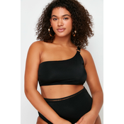 Trendyol Curve Black One Shoulder Bikini Top