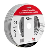 Antenski/satelitski koaksialni kabel Maclean RG6, 1.0CCS, 50m
