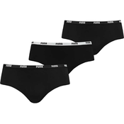 3PACK Womens Puma Panties Black - Women