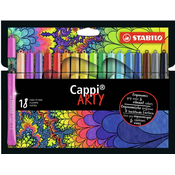 Flomasteri Stabilo Arty - Cappi, 18 boja