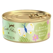 Terra Felis Kitten 18 x 70 g - Govedina in zajec