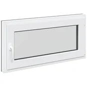 Vidaxl Okno za klet RISOR 100 x 50 cm PVC in steklo Antracit