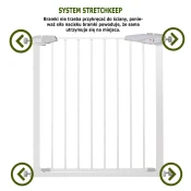 Springos Ograja za stopnice 132 - 141 cm SG0001AA