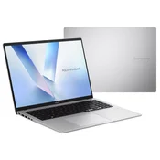 Asus Laptop Vivobook 16 X1607QA-MB006W, 16 WUXGA, Snapdragon X X1 26 100 Processor, 16GB, SSD, 512GB, Win11 Home, Srebrni