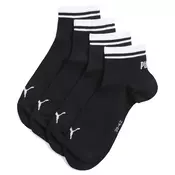 PUMA Unisex Quarter Socks (2-Pack), Women, Black, 35-38