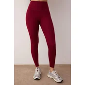 Trendyol Milla Ženske helanke Thmaw26Ty00019, Bordo