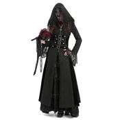 Ženski plašč DEVIL FASHION - Black Vintage Gothic - CT24701