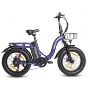 Eskute Zložljivo električno kolo ESKUTE D202, 48V 20,8Ah, dolg doseg, 20 debelo kolo, vijolično, (5000241850)