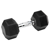 Heksagonalne gumijaste uteži ročke, 20 kg