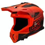 Motocross kaciga LS2 Fast EVO II Duck (MX708), narančasta/crvena