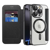 Etui SmartMag Book z Magsafe tehnologijo in RFID denarnico za iPhone Air - black